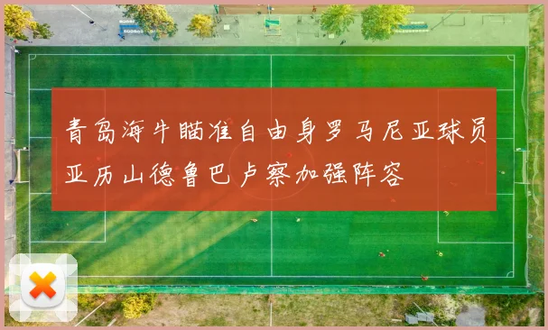 青岛海牛瞄准自由身罗马尼亚球员亚历山德鲁巴卢察加强阵容